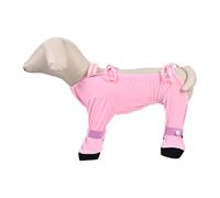 alloneslife Colorful Dog Rain Leg Guard Full Body Jumpsuit with Protecting for Beach and Trail Exploration Print Polyester Raincoat Four Protector for Hiking Fun