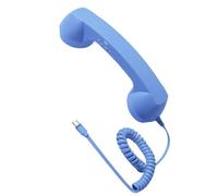 alloneslife Cord Retro Handset for Type C Phones Physical Call Button Ergonomic Grip Design Direct Plugs Connectivities for Clear Conversation Cord Phone Earpiece Type C
