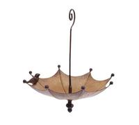 alloneslife Decorative Umbrella Shape Bird Bath Tray For Garden Yard Balcony Birdwatching Bath Tray For Bird Lovers