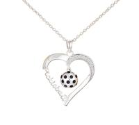 alloneslife Dynamic Heart Charm Necklace Not Soil Rustless Jewelry ' present for Fitness Beloveds Fitness Jewelry for Delicate