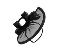 alloneslife Ear Headband,Cosplay Hairband,Unisex Wedding Headgear Hat Breathable Sun Hat Headpieces Party Headwear for Outdoor Activities(Black)