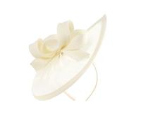 alloneslife Ear Headband,Cosplay Hairband,Unisex Wedding Headgear Hat Breathable Sun Hat Headpieces Party Headwear for Outdoor Activities(Beige)