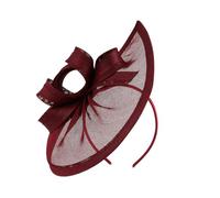 alloneslife Ear Headband,Cosplay Hairband,Unisex Wedding Headgear Hat Breathable Sun Hat Headpieces Party Headwear for Outdoor Activities(Claret)