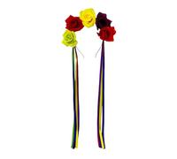 alloneslife Ear Headband,Hairband,Colorful Flower Hair Hoop Ethnic Girl Woman Taking Photo Headband Wedding Party Bride Colorful Tassels Headband(color1)