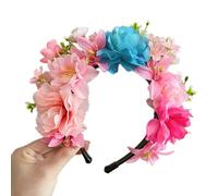 alloneslife Ear Headband,Hat Headwear,Flower Headbands Women Bride Flower For Wedding Party Supply Floral Garlands Hair Wreath Floral Headbands(Flowers attack peopl)
