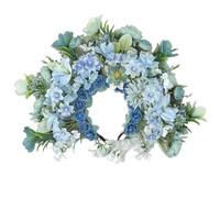 alloneslife Ear Headband,Hat Headwear,Flower Headbands Women Bride Flower For Wedding Party Supply Floral Garlands Hair Wreath Floral Headbands(Blue)