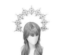 alloneslife Ear Headband,Party Headbands,Crowns Headband Craft Making Kits Mother God Costume Headband Sun Lady Hairband Female Tiaras Crownpiece(TS90B1)