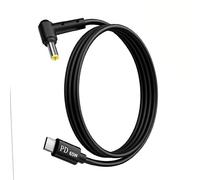alloneslife Efficient 65W Type C to DC5.5mm Charging Cord Rapid Power Supply for Various Electronics Brands and Models PVC Charging Cable