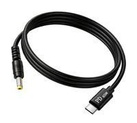 alloneslife Efficient 65W Type C to DC5.5mm Charging Cord Rapid Power Supply for Various Electronics Brands and Models PVC Charging Cable