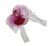 alloneslife Elegant Artificial Orchids Hair Clip For Women Sweet Floral Hairpin Barrettes For Daily Party Wedding Accessories