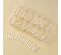 alloneslife Elegant Touch False Nails,Stick on Fake Nails,120x/Box French Tip False Nails Presses On Nails False Nails Full Stick on Nails Artificial Nails for Woman(BSLMDFSYGT01)