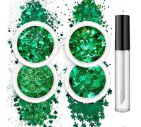 alloneslife Elegant Touch False Nails,Stick on Fake Nails,4 Box Sequined Set Set Makeup Face Body Sequined Nails Sequins for Nails(Set of 15)
