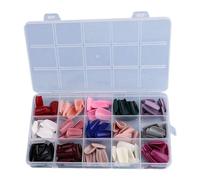 alloneslife Elegant Touch False Nails,Stick on Fake Nails,Fake Nails Acrylic Nails Tips Square/Almond/Stilettos/Coffin Falses Nails 360pcs Full Artificial Nails with Case(15)