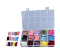 alloneslife Elegant Touch False Nails,Stick on Fake Nails,Fake Nails Acrylic Nails Tips Square/Almond/Stilettos/Coffin Falses Nails 360pcs Full Artificial Nails with Case(06)