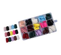 alloneslife Elegant Touch False Nails,Stick on Fake Nails,Fake Nails Acrylic Nails Tips Square/Almond/Stilettos/Coffin Falses Nails 360pcs Full Artificial Nails with Case(18)