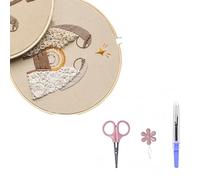 alloneslife Faith-Based Embroidery Starter Set with Hoop Instructions Threads for Beginners Religious Vintage Embroidery