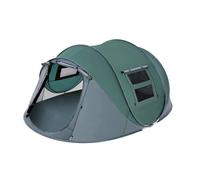 alloneslife Family Backpacking Tent with Burst Up Feature Quick Assembly Plan Net Doors for Ventilation Permanent Waterproof Fabric Ventilated Net Vestibule Impermeable