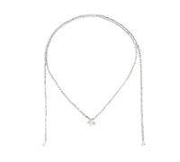 alloneslife Fashionable Stackable Beaded Necklace Irregular Layering Chain and Geometric Pendant Neckwear for Women Girls Stratified Necklace