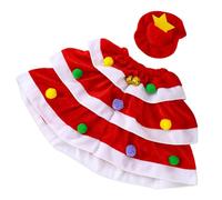 alloneslife Festive Outfit Porch Decoration Set Removable Polyester Hat Easy Install Christmas Yard Display Accessories Festival Outdoor Gooses Decors