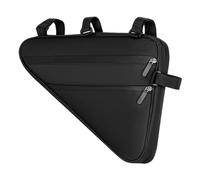alloneslife Frame Pouch for Daily Routes | Triangular Bike Storage Case with Two Zipper Sections, Polyester Build, Secure Straps, Small Item Carry