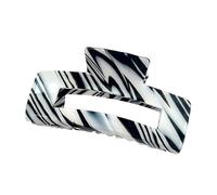 alloneslife French Stripe Candy Color Hair Claw Clip Large Size Hair Styling Accessories For Women Girl Strong Hold Comfortable Wear(Stripes black)