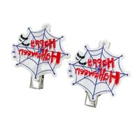 alloneslife Funny Halloween Hairpin Acrylic Skull Pumpkin Funny Skeleton Hair Clip Secure Grip Lightweight For Costume Parties(5)