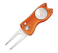 alloneslife Golf Putting Green Fork Marker Tool With For Button Training Divot Repair Divot