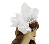 alloneslife Hair Clips,Hair Clips Women,Delicate Woman Flower Hairpin Medieval Headpieces Wedding Bride Hairpin Festival Photography Hairpin with Flower Decals(White)