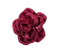 alloneslife Hair Clips,Hair Clips Women,Plain Color Ribbon Flower Shape Hairpin Duckbill Hair Clip for Vacation Spring Carnivals Ponytail Bangs Hairpin for Girl(Burgundy)
