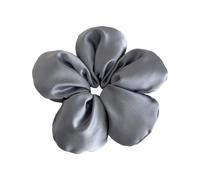 alloneslife Hair Scrunchies,Scrunchies for Women,3D Flower Hair Scrunchies Thick Updos Hair Scrunchies Elegant Dounuts Hair Rope Scrunchies Women Ponytail Hold(Light Grey)