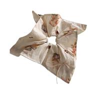 alloneslife Hair Scrunchies,Scrunchies for Women,Princess Scrunchies Ribbon Hair Tie Ribbon Hair Holder Enchanting Bows Hair Tie Hair Rope for Girl Scrunchies(Beige)
