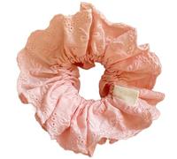 alloneslife Hair Scrunchies,Scrunchies for Women,Scrunchies for Women Double Layer Elastic Hairbands French Large Hair Scrunchy Bobbles Fashionable Hair Accessories(Pink)