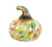 alloneslife Hand Blown Glass Pumpkin Ornament for Fall Decor, A