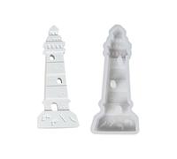 alloneslife Lighthouse Candle Molds Ornament Casting Molds Easy to Silicone Mould Candle Making Molds Epoxy Resin Molds