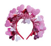 alloneslife Love Heart Head Bopper For Festival Celebration And Photoshoots Stylish Headband Comfortable Women Girl Hairpiece Valentine's Day Headband