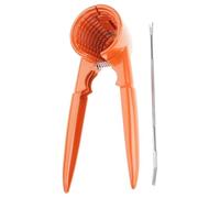 alloneslife Modern Nut Cracker Thickened Aluminum Double Openings Handheld Walnuts Pecan Plier Clip for Various Nut Easy Operations Cracker
