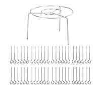 alloneslife Multi Purpose Air Fryers Accessory Grills Rack for Even Heat Distribution Metal Kabob Skewers for Meat Vegetables Chicken Rustless Barbecue Rack