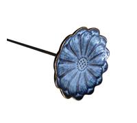 alloneslife Patio Balcony Pollinator Basin Ceramic Flower Stake Accent, B