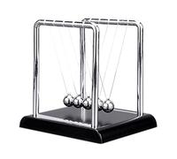 alloneslife S Cradle Office Decoration Interactive Swing Balance Ball Heavy Duty Portable Anti Desk Toy Hand Cradle Balls Balance Steel Decorative Object Classic Wood and Metal