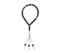 alloneslife Shatterproof Glass Necklace 8mm Simulated Agate Beads Stylish Unisex Jewelry for Fashion Enthusiasts Lightweight Imitation Gemstones Jewelry