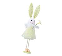 alloneslife Spring Animal Figure Decors Standing Dolls With Yarn Skirt Flower Designs Animal Gnomes For Home Decoration And Kid Yarns Skirt Dolls