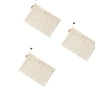 alloneslife Sustainable Cotton Meshes Food Bags Adjustable Closure 3 Sizes Reusable Fruit Vegetable Organizers Home Use Cotton Meshes Bags for Kitchen Storage