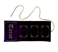 alloneslife Table Divinations Card Organizers Gaming Card Bag Foldable Tarot Sleeve Rolls Up Tarots Bag Game Cards Storage Pouches Tarots Deck Protector