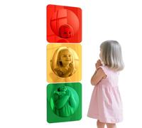 alloneslife Triplicate of Colorful Bubble Reflectors Encouraging Identity Discovery Through Contorted Thoughts Infant Stomach Time Activity Glass
