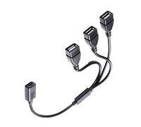 alloneslife USB C to 3 Port USB2.0 Hubs Splitter for Simultaneous Charging and Data Transfer At 180Mbps Supporting Mobile Devices Laptops Multiple Port USB Hubs