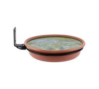 alloneslife Wall Mounted Bird Food Tray Curved Feeder Tool Less Setup Strong for Outdoor Use in Compact Areas Garden Bird Feeder