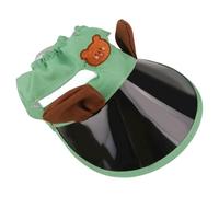 alloneslife Wide Brimmed Pet Sun Hat For Dogs Cats Rabbits Guinea Pigs Headgear Lightweight Breathable Fabric(Green,L)