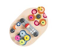 alloneslife Wood Children Busy Boards Set For Preschoolers Interactive Learning Toy Hand Game Educational Motor Skills Development