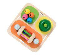 alloneslife Wood Children Busy Boards Set For Preschoolers Interactive Learning Toy Hand Game Educational Motor Skills Development