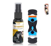 ALLONY Adhesive Remover, 100ml Sticky Label Remover, Super Glue Remover, Sticky Stuff Remover with Plastic Scraper Tool for Quickly Remove Glass Stickers, Glue, Grease